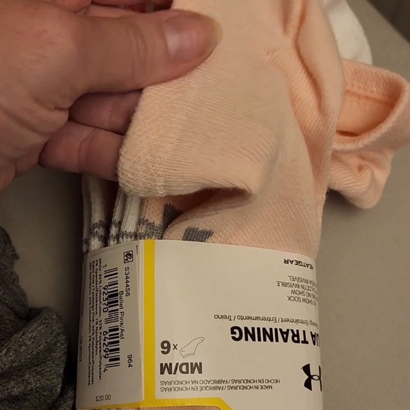 NWT Under Armour HeatGear multi-color,6pk No-show Training socks (Med) - Picture 4 of 7